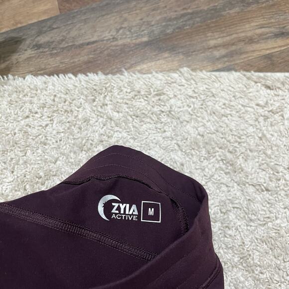 Zyia Plum Purple Drawstring Tailored Athleisure Tapered Unwind Jogger Pants - Picture 7 of 7